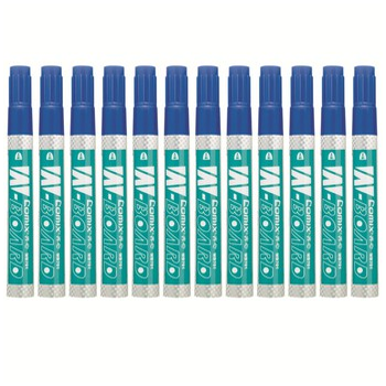齐心(COMIX) WB701 易擦白板笔 12支装 蓝色清仓
