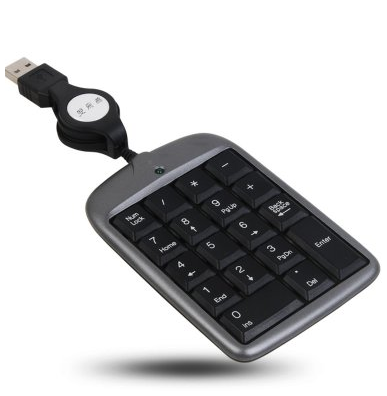 雙飛燕（A4TECH）TK-5數字小鍵盤 便攜 伸縮USB接口