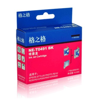 格之格（G&G）NE-T0491BK 黑色墨盒T0491（适用于EPSON STYLUS PHOTO R210/R230/R310/RX510/RX630/R350）