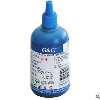 格之格（G&G）NI-E111C 100ml蓝色墨水 （适用爱普生EPSON喷墨打印机连供墨水）