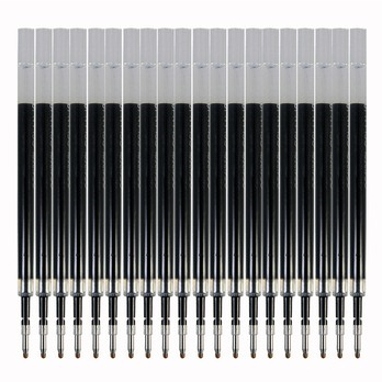 得力(deli) 6906 0.5mm 弹簧头中性笔芯 按动笔芯  黑色 20支装